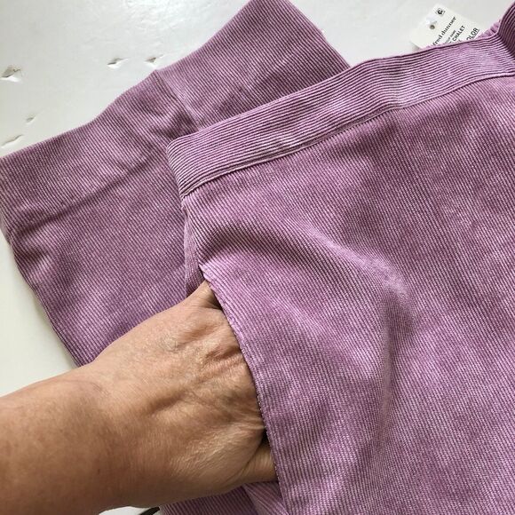 Alfred Dunner Women's Pullon Elastic Waist Classic Fit Corduroy Pants Pink - Picture 6 of 14